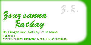 zsuzsanna ratkay business card